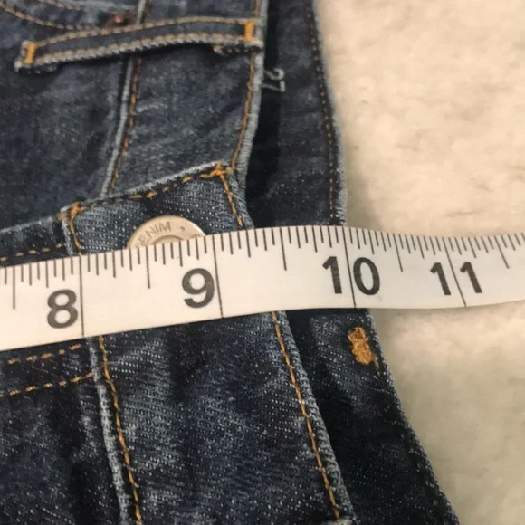 Gap Denim Shorts Womens 27 Blue Jean Summer Cuffed Boho Coastal Cowgirl Beach - Picture 9 of 11